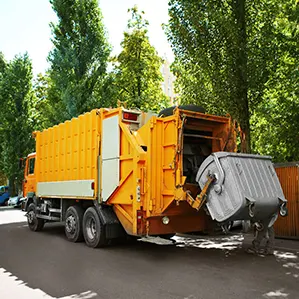 Waste disposal trucks