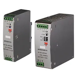 SPDE series: high performance and compact dimensions for DIN-rail mounting power supplies
